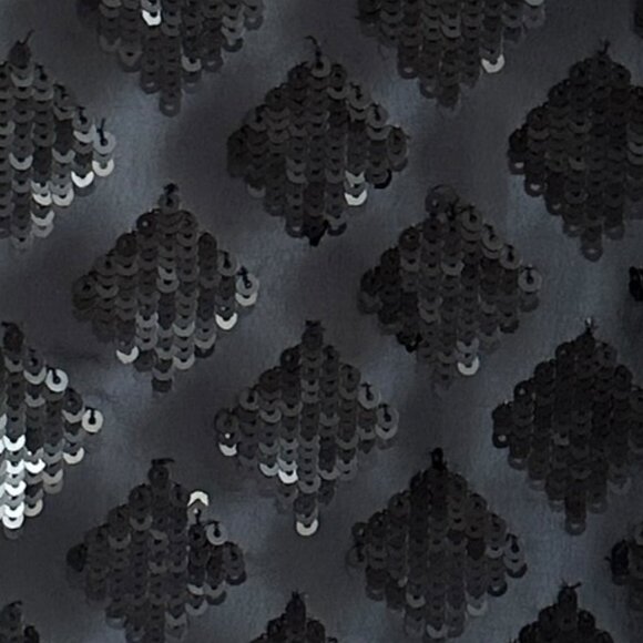 EUC ALL SAINTS Sequined Sheer Mesh Black Blouse - Size 8 - Picture 3 of 8